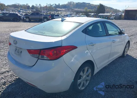 2013 Hyundai Elantra Limited z USA, uszkodzony, nr VIN 5NPDH4AE1DH391390